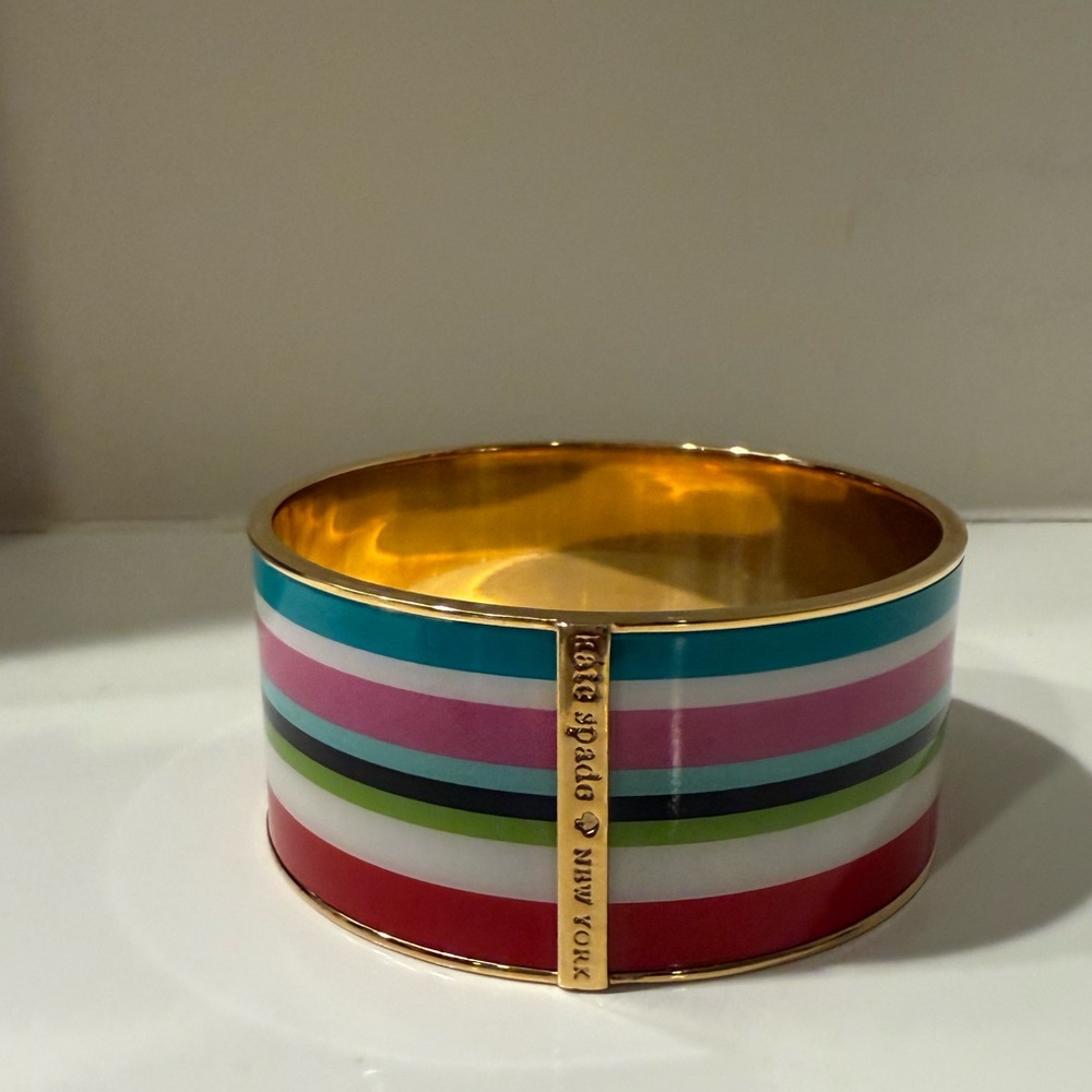 KATE SPADE Beach Stripe Wide Bangle Bracelet - Picture 5 of 8